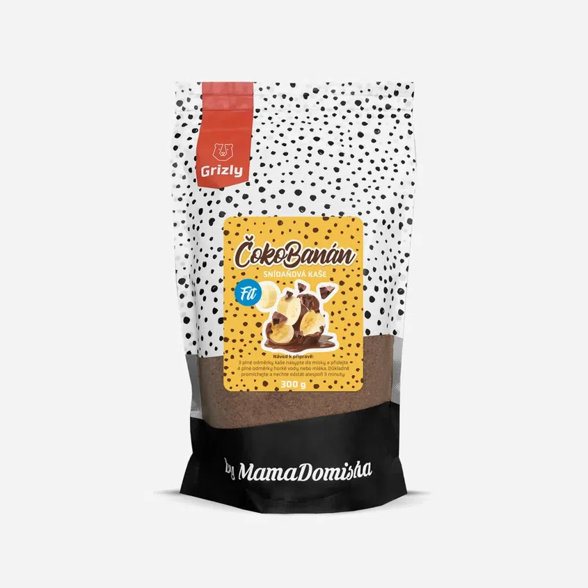 Kaše FIT Banán v čokoládě by @mamadomisha 6 x 300 g