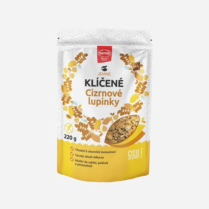 Klíčené cizrnové lupínky