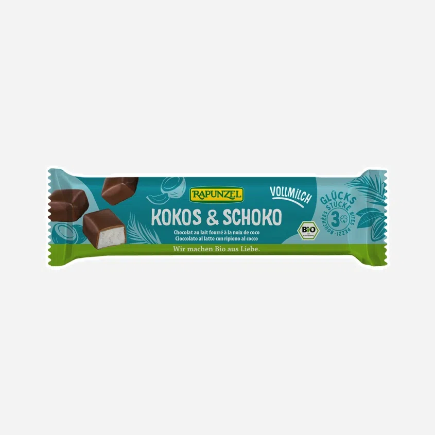 Kokos v mléčné čokoládě BIO