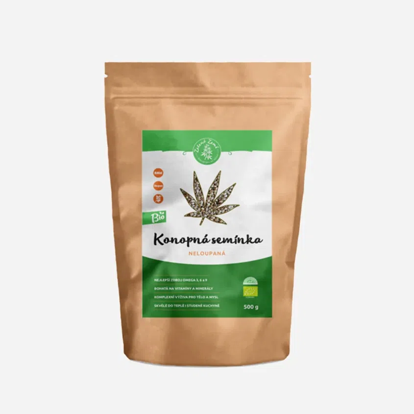 Konopné semínko neloupané BIO 6 x 500 g