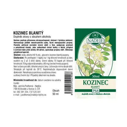 Kozinec blanitý
