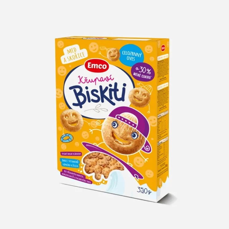 Křupaví Biskiti med a skořice 6 x 350 g