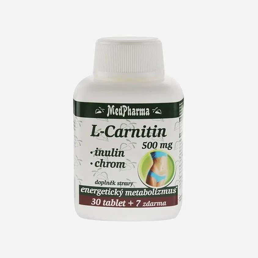 L-Carnitin 500 mg + inulin + chrom 37 tablet 6 x 37 tablet