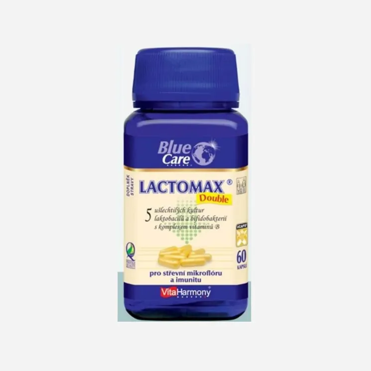 Lactomax® Double - laktobacily 4 mld.+ komplex vit. B 6 x 60 kapslí