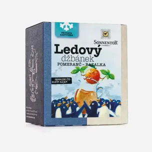 Ledový džbánek BIO pomeranč, bazalka 6 x 40 g