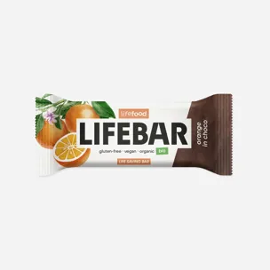 Lifebar InChoco Tyčinka pomeranč raw BIO 12 x 40 g