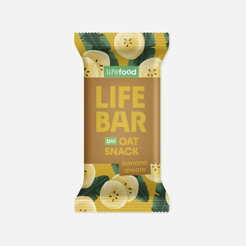 Lifebar Oat snack banánový BIO 12 x 40 g