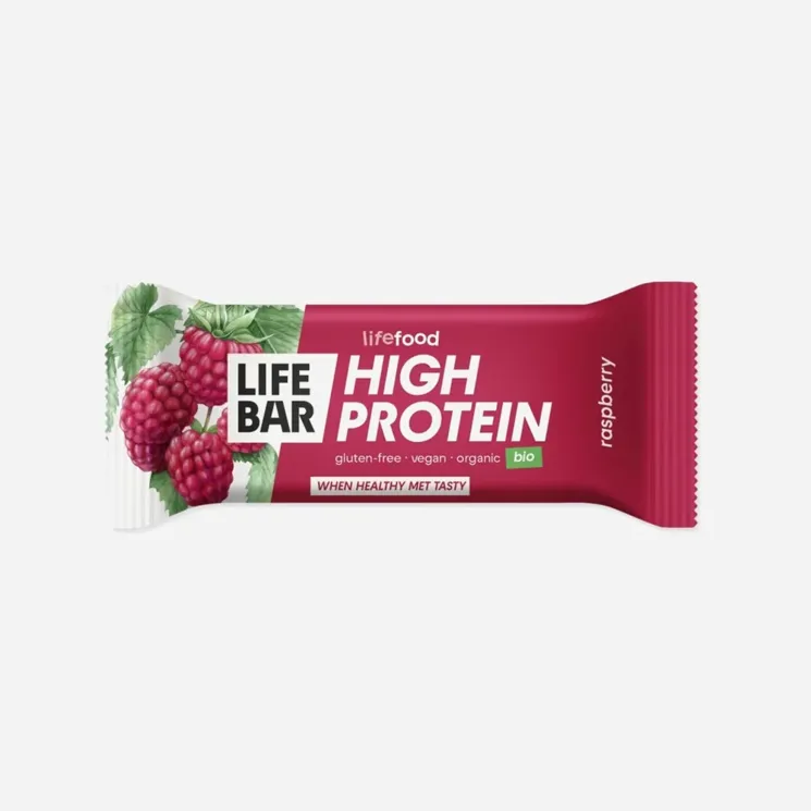 Lifebar Protein tyčinka malinová BIO  1250N 12 x 40 g