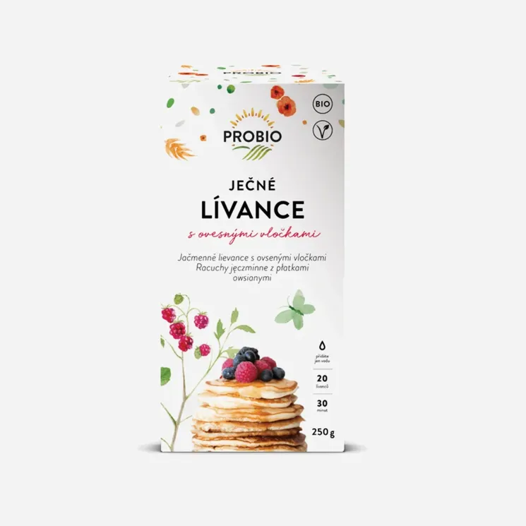 Lívance ječné s ovesnými vločkami BIO 6 x 250 g