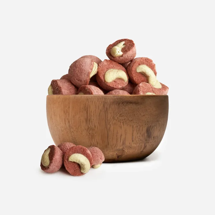 LYO jahodové košíčky s kešu 5 x 125 g