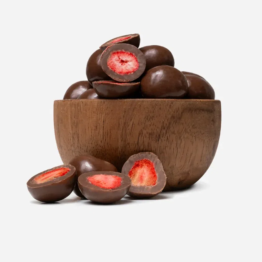 Lyofilizované jahody v mléčné čokoládě 5 x 250 g