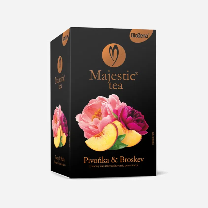 Majestic Tea pivoňka a broskev 6 x 20 sáčků