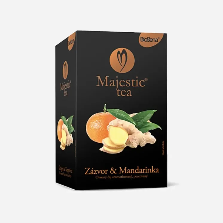 Majestic Tea zázvor a mandarinka 6 x 20 sáčků