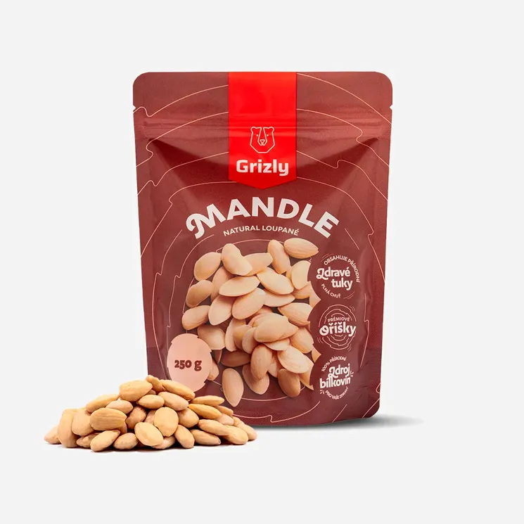 Mandle blanšírované