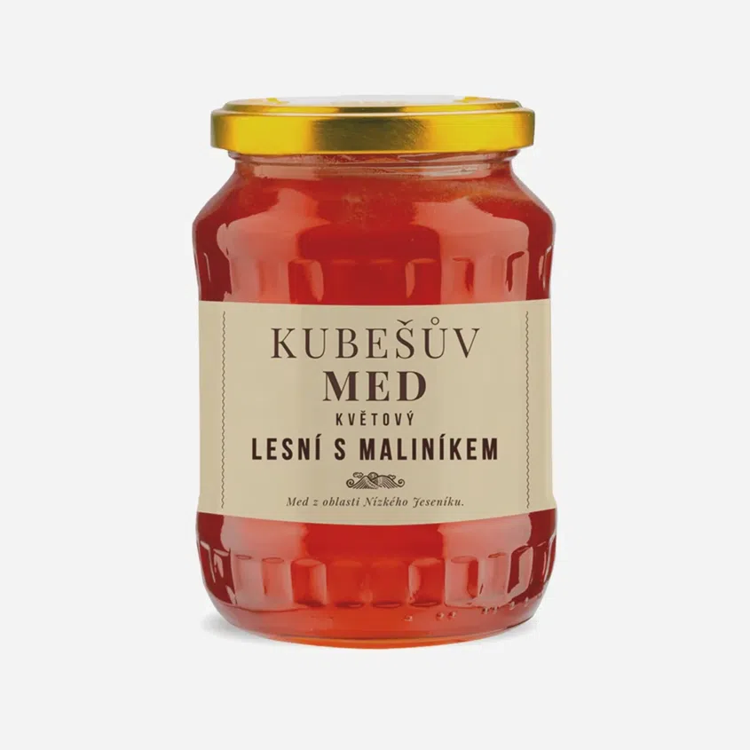 Med květový lesní s maliníkem 6 x 480 g