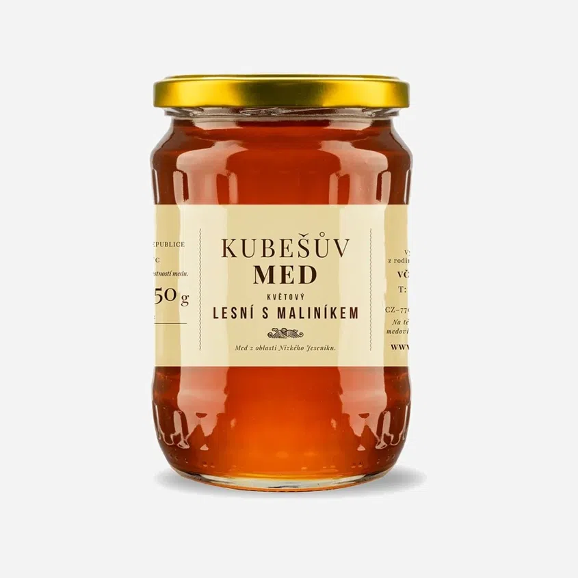 Med květový lesní s maliníkem 6 x 750 g