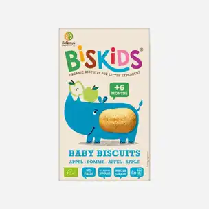 Měkké dětské sušenky s jablečnou šťávou bez přid. cukru 6M+ BIO 6 x 120 g
