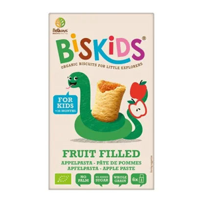 Měkké dětské sušenky s jablečným pyré bez přid. cukru 35% ovoce BIO 6 x 120 g