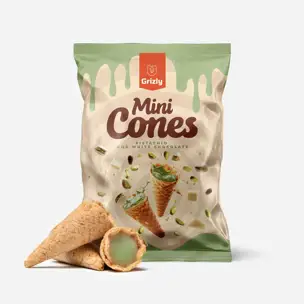 Mini kornoutky pistácie a bílá čokoláda 6 x 150 g