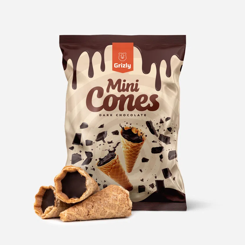 Mini kornoutky s hořkou čokoládou 6 x 150 g