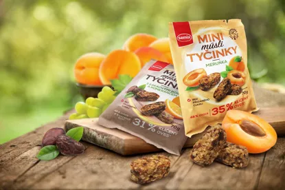 Mini müsli tyčinky s meruňkami bez lepku 12 x 70 g