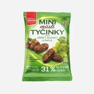 Mini müsli tyčinky s oříšky bez lepku 12 x 70 g