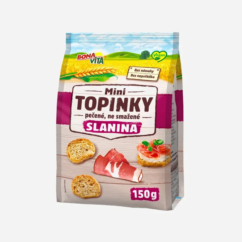 Mini topinky slanina