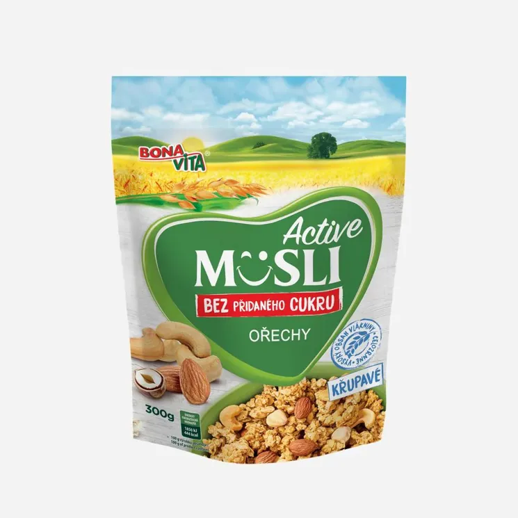 Müsli bez přidaného cukru ořechy 6 x 300 g