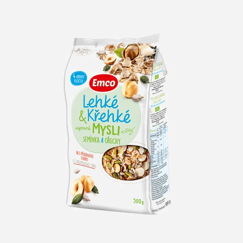 Mysli Lehké a křehké - semínka a ořechy 6 x 500 g