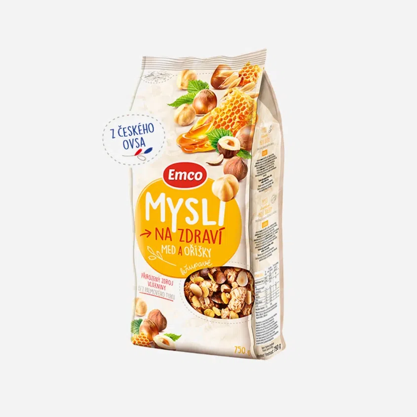 Mysli - Medové s ořechy 6 x 750 g