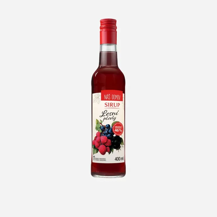 Náš domov sirup lesní plody 12 x 400 ml