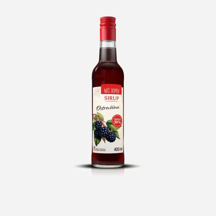 Náš domov sirup ostružina 12 x 400 ml