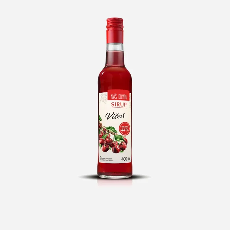 Náš domov sirup višeň 12 x 400 ml