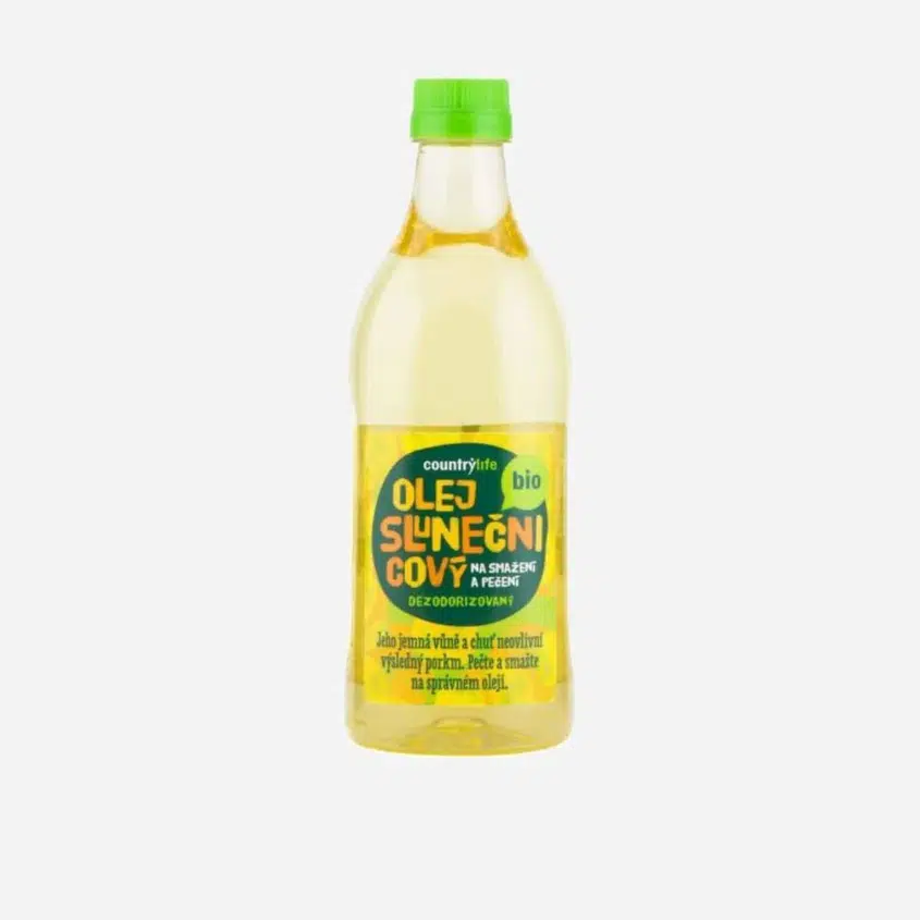 Olej slunečnicový dezodorizovaný na smažení a pečení BIO 1 l 6 x 1000 ml