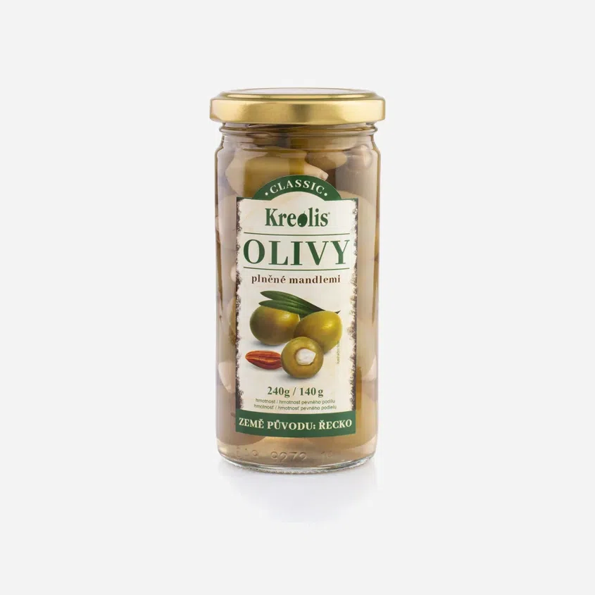 Olivy zelené s mandlí 6 x 240 g