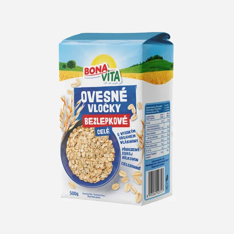 Ovesné vločky bezlepkové celé 6 x 500 g