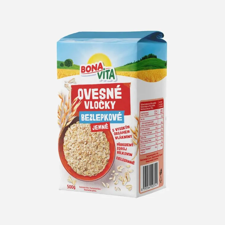 Ovesné vločky bezlepkové jemné 6 x 500 g
