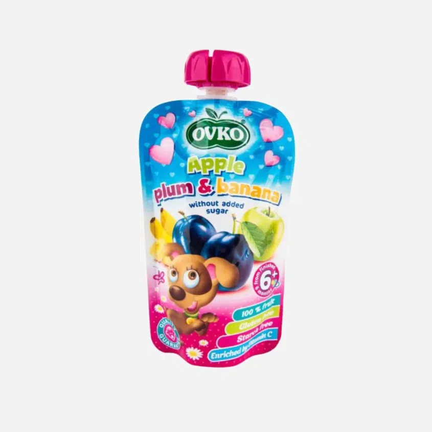 OVKO příkrm jablko, švestka, banán