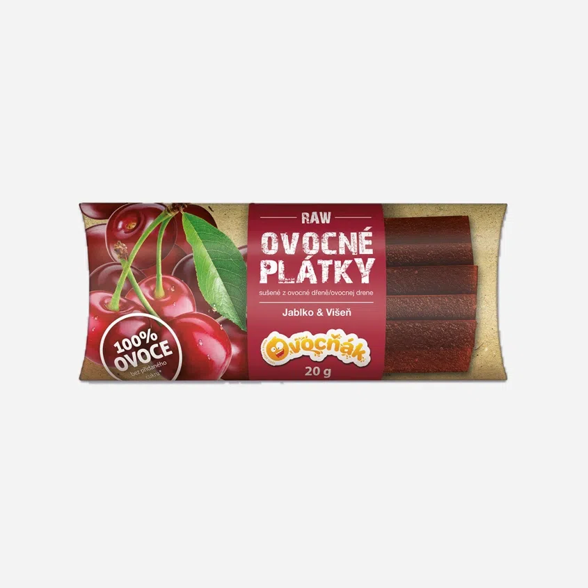 Ovocné plátky jablko a višeň