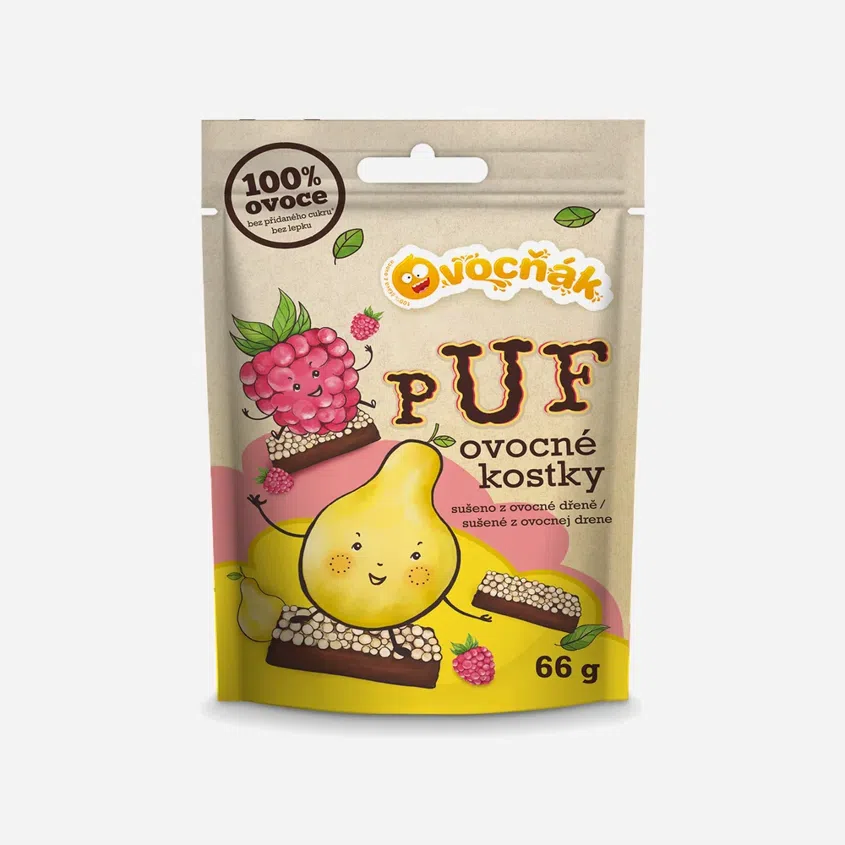 Ovocné Puf kostky mix 2chutí 6 x 66 g