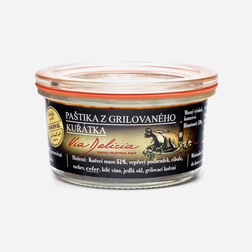 Paštika z grilovaného kuřátka 6 x 130 g