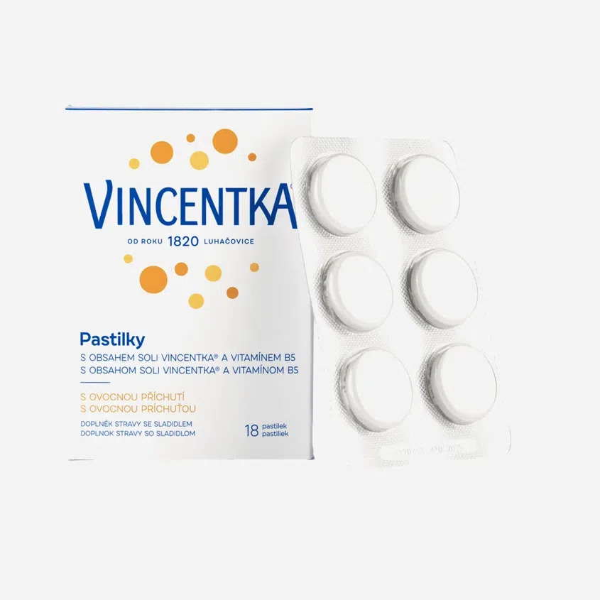 pastilky ovocné 18 tablet