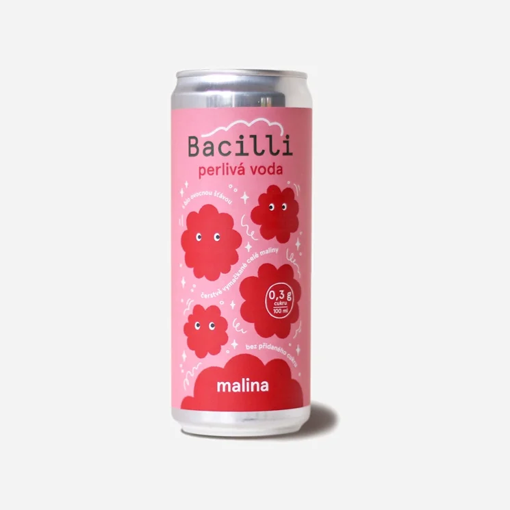 Perlivá voda malinovka BIO 12 x 330 ml