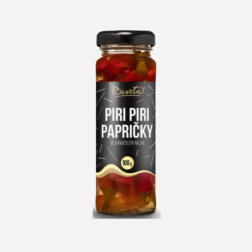 Piri Piri papričky ve slanokyselém nálevu sklo