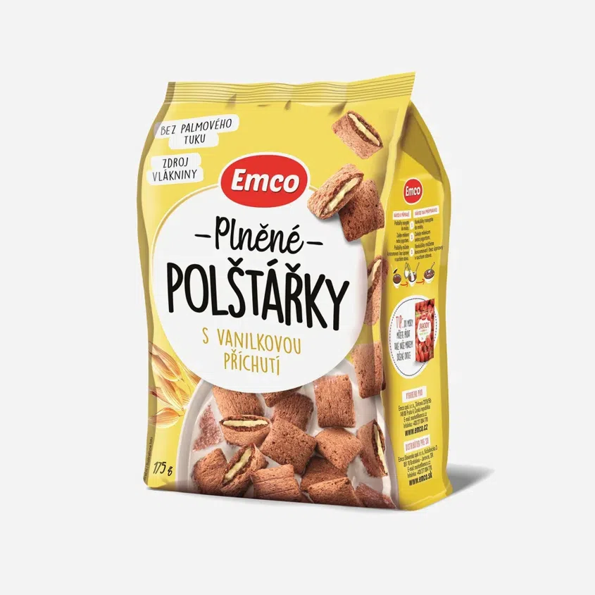 Plněné polštářky s vanilkovou příchutí