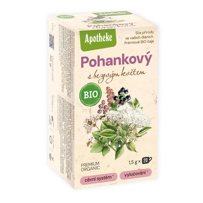 Pohankový čaj s bezovým květem BIO 6 x 20 sáčků