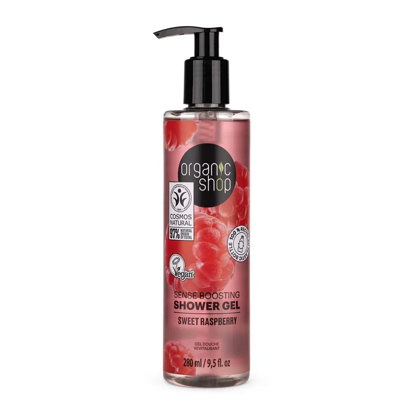 Povzbuzující sprchový gel sladká malina 6 x 280  ml