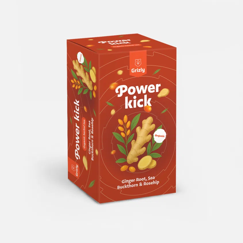 Power kick BIO bylinný čaj