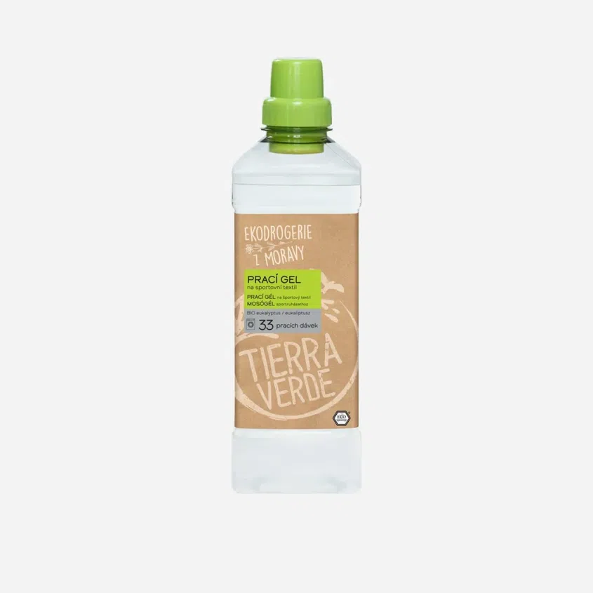 Prací gel z mýdlových ořechů na funkční sportovní textil 6 x 1000 ml