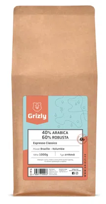 Pražená zrnková káva 40/60 Espresso Classico 6 x 1000 g